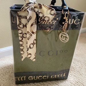 Vinyl-covered authentic Gucci bag
